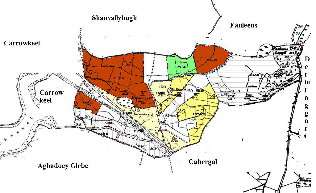 map showing landholders 2003