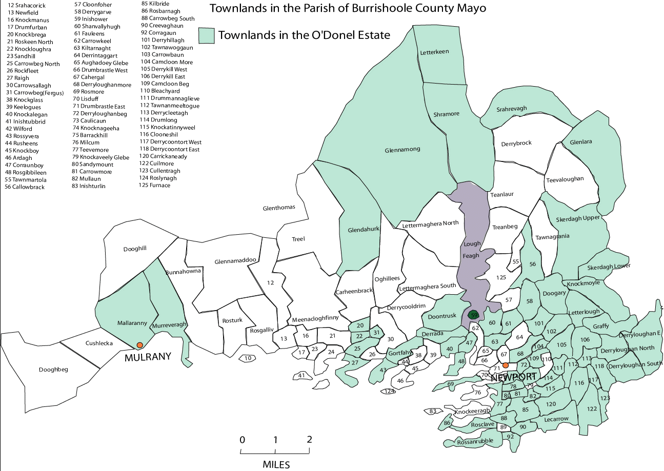 map of burrishoole parish